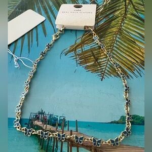 BUTTERFLY BLUE CHOCKER